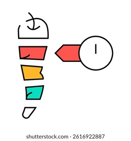 cut pepper spice scale line icon vector. cut pepper spice scale sign. isolated symbol illustration