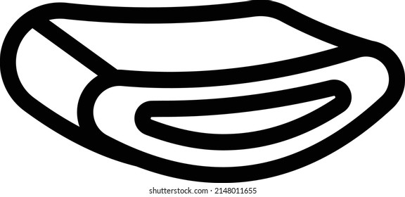 pieza corta Ilustración vectorial en un fondo transparente.Símbolos de calidad premium.Icono de vector de línea delgada para el concepto y el diseño gráfico.