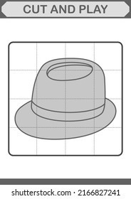 Cut Play Fedora Hat Stock Vector (Royalty Free) 2166827241 | Shutterstock