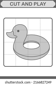 Cut and play with Inflatable Duck
