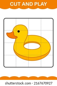 Cut and play with Inflatable Duck