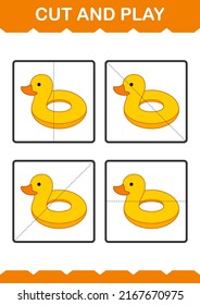 Cut and play with Inflatable Duck