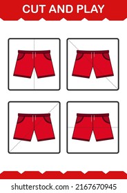 Schneiden Sie und spielen Sie mit Shorts