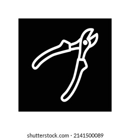 cut pliers icon, Tools icon vector illustration.