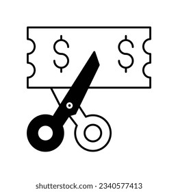 Cut price Glyph Vector Icon that can easily edit or modify

