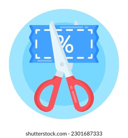 A cut price icon, premium download