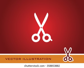 Cut or Scissor Icon.  Eps-10.