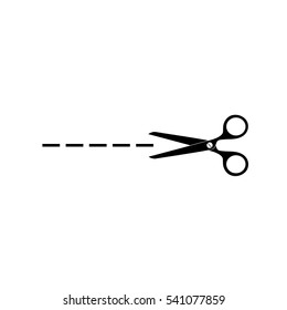 Cut Scissor, Icon Marks, Marked Point Icon Vector Illustration