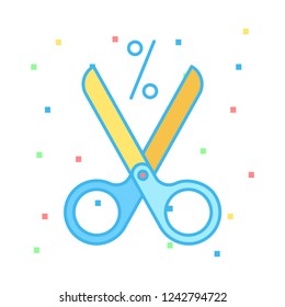 cut  scissor   offer 