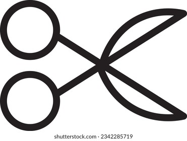 Cut Scissor Tool Outline Icon