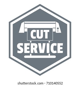 Cut service logo. Simple illustration of cut service vector logo for web design isolated on white background