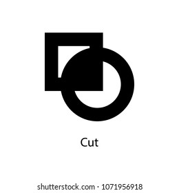 cut sign icon. Element of minimalistic icon for mobile concept and web apps. Signs and symbols collection icon for websites, web design, mobile app on white background