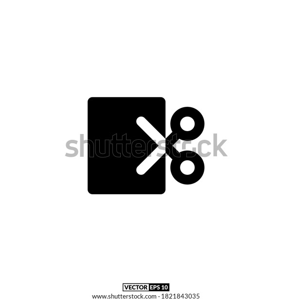 cut solid icon, design inspiration vector
template for interface