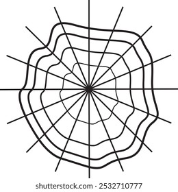 Cut Spider net Vector Design