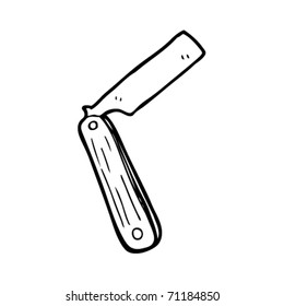 cut throat razor cartoon