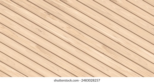 Cut timber panels oblique pattern graphic background vector illustration. Wooden whitewashed texture slanting pattern.