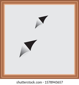 cut and torn blank canvas