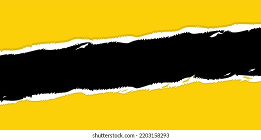 Cut and torn paper with place for text. Colorful vector template