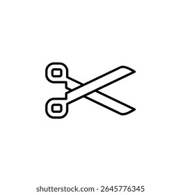 cut, trim, scissor tool icon