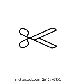 cut, trim, scissor tool icon
