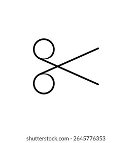 cut, trim, scissor tool icon