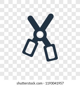 Cut vector icon isolated on transparent background, Cut transparency logo concept