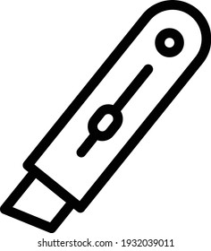 cut vector thin line icon