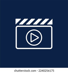 cut video vector illustration. This logo is perfect for companies in the film industry.