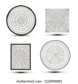 Cut Wood Vector Illustration