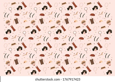 Cute 1920s Pattern Fashion Murder Mystery 