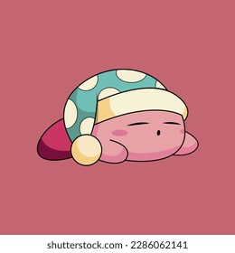 A cute 2D Game Character - Kirby