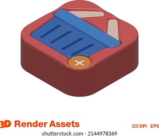 Cute 3d Assets Of Market, Perfect For Social Media, Game, Website Assets And Many More