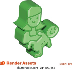 cute 3d assets perfect for social media game website infographic and many more