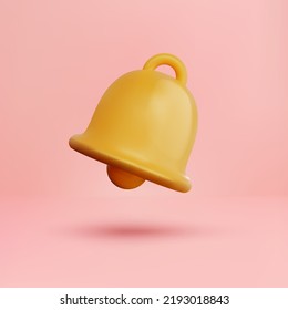 estilo de representación de timbre de notificación 3d lindo