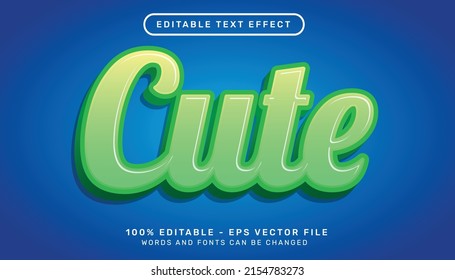 Cute 3d Text Effect And Editable Text Effect