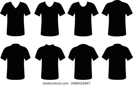 Cute 8 silhouette illustration t-shirt looks grateful