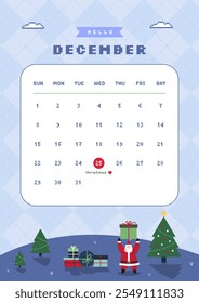 Cute 90s retro y2k winter and Christmas background