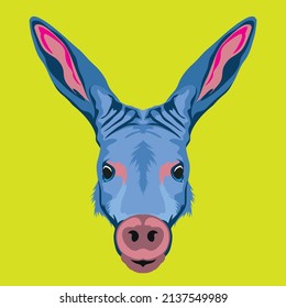 Ilustración vectorial de la cara de Aardvark en estilo decorativo, perfecta para el estilo de la camiseta y el logotipo de la mascota