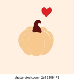 Cute abstract autumn vector illustration

