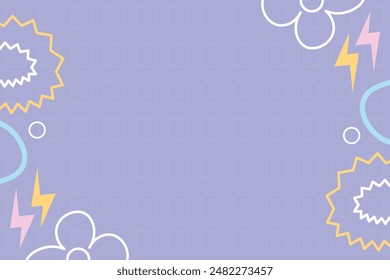 Cute abstract baby shower flat design illustration vector element background