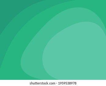 Cute abstract background. Green hues and copy space. Flat style illustration.
