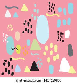 Cute Abstract background. Hand drawn cute abstract pattern. Design for fabric