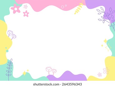 cute abstract background pastel vector