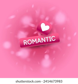 Cute abstract background. A romantic illustration. Elements for the design. Vector illustration.