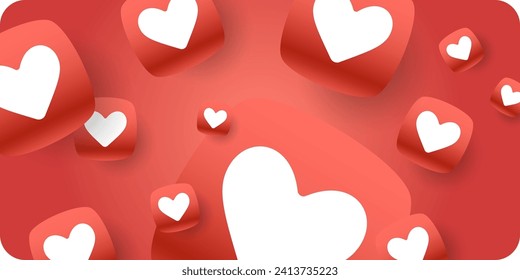 A cute abstract background for a romantic message. Elements for the design. Vector illustration.