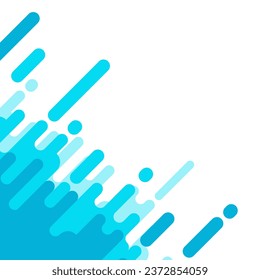 Cute abstract blue liquid flat design background