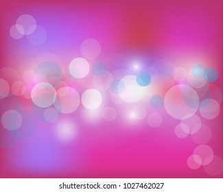 Cute abstract bokeh background.Festive defocused lights.Colorful Vector illustration. for card, flyer, invitation, placard, voucher.