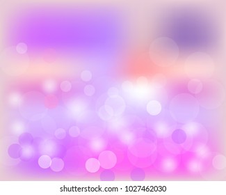 Cute abstract bokeh background.Festive defocused lights.Colorful Vector illustration. for card, flyer, invitation, placard, voucher.