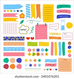 Cute Abstract Colorful Journal Template