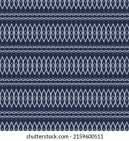 Cute abstract digital geometric pattern, combination of light blue and dark blue. Seamless vector for fabric, wallpaper, paper and web design.